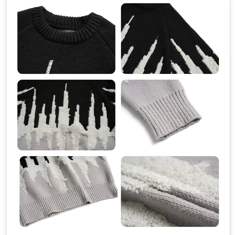 Midnight Skyline Knit Sweater