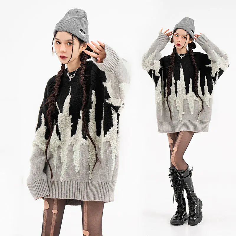 Midnight Skyline Knit Sweater