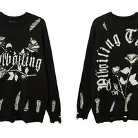 Imperial Noir Rose Sweater