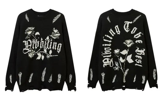 Imperial Noir Rose Sweater