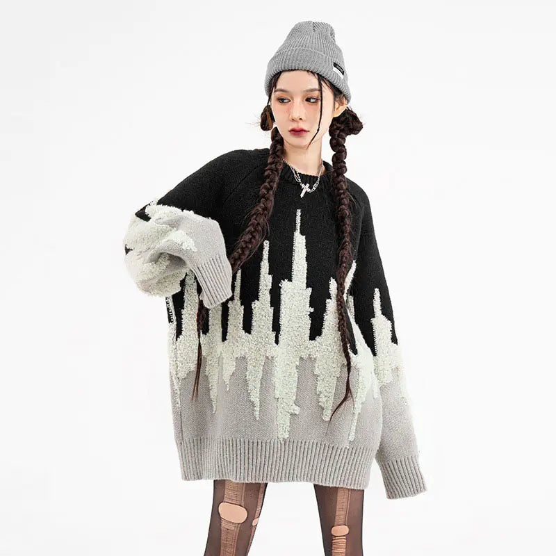 Midnight Skyline Knit Sweater