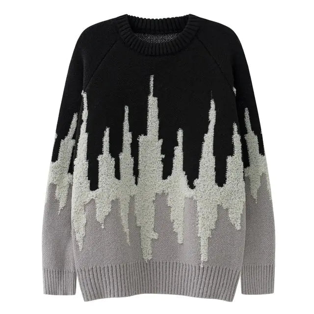 Midnight Skyline Knit Sweater